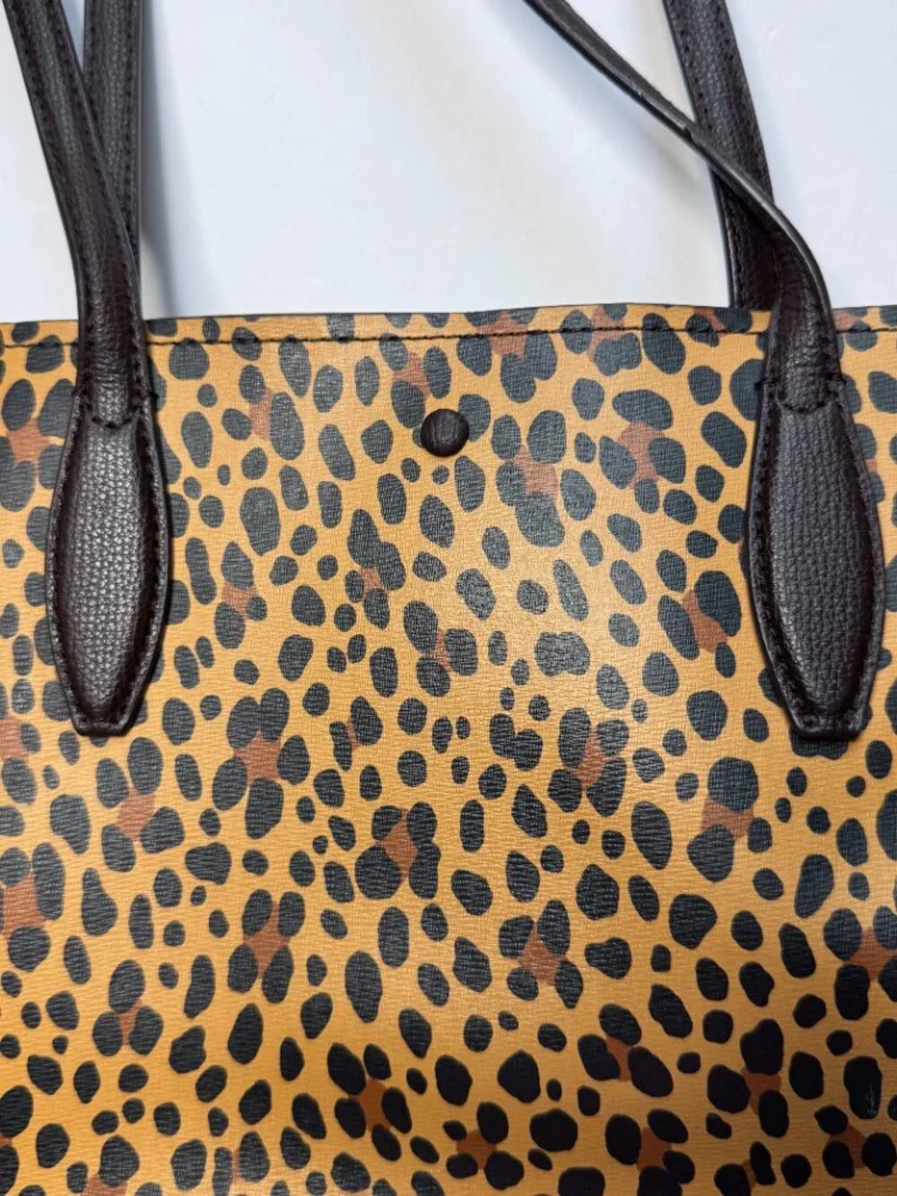 Kate Spade All Day Leopard Animal Print Large Tote Bag Purse Wristlet Set Work